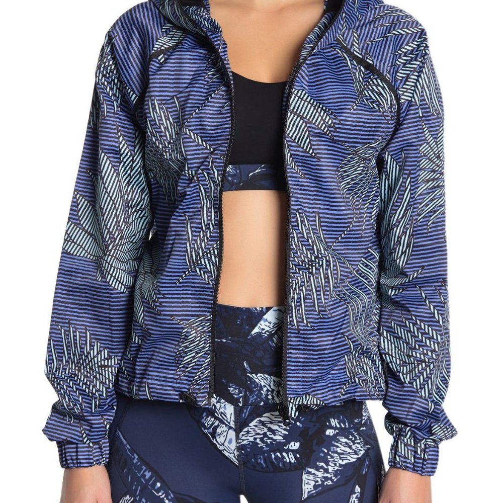 NWT - Flutter Palm Hooded Windbreaker - S